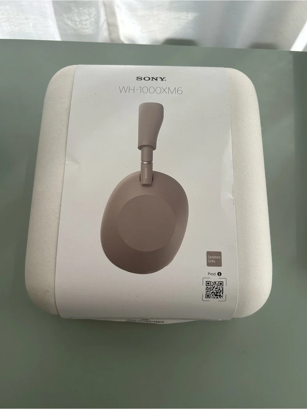 Sony WH-1000XM6 Wireless Headphones — Sandstone